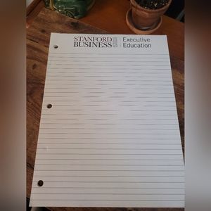 💚10 Ads/$10-Stanford Business Notepad